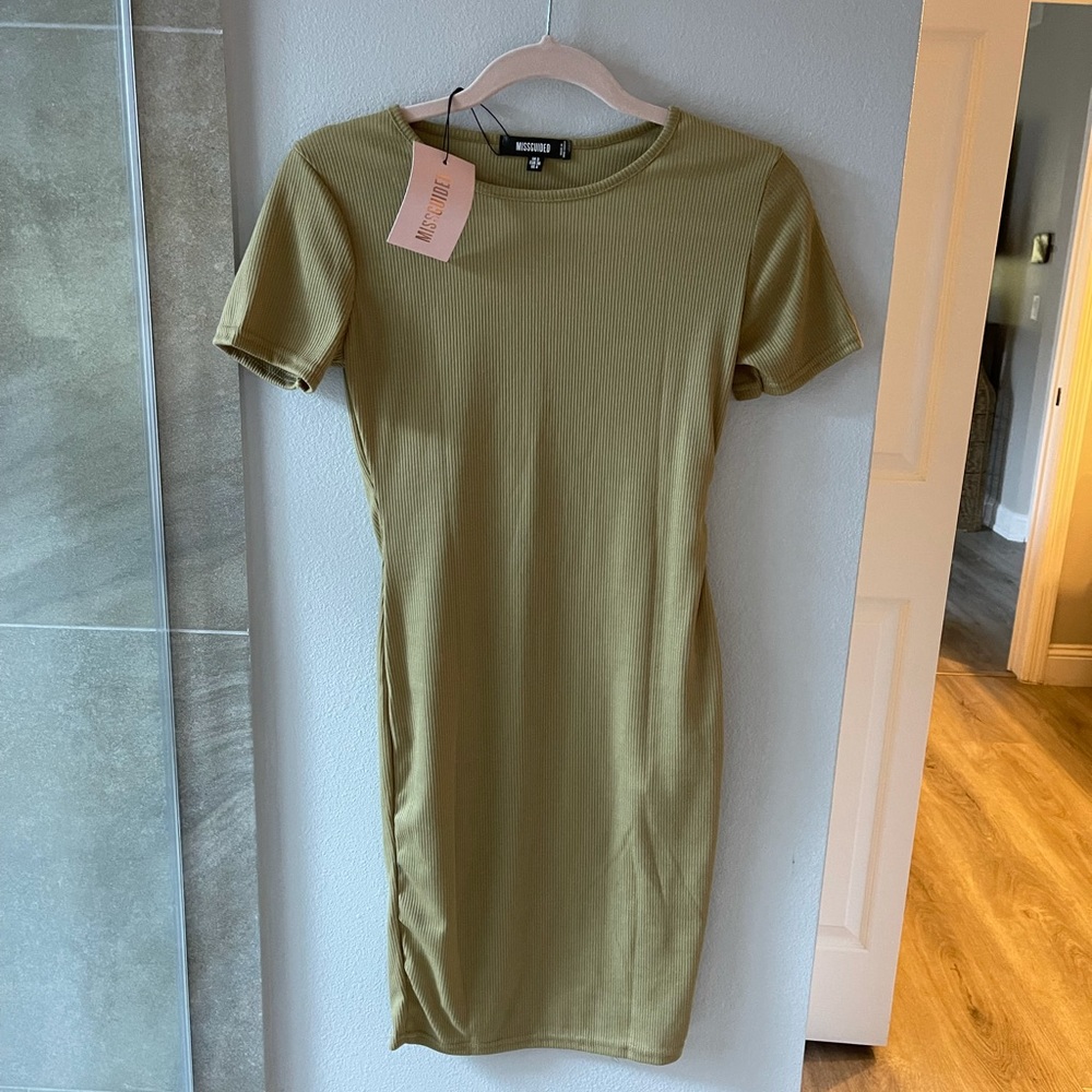 Missguided Khaki Dress